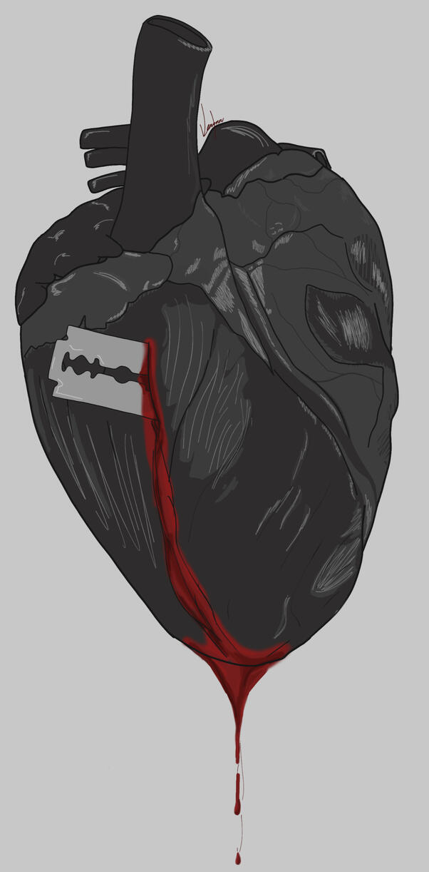 // Your words cut just like razor blades. //